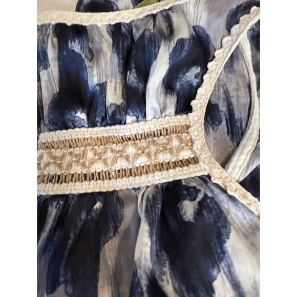 Y2K Cheetah Print Tank Tunic Top M Lace Trim Round Neck Whimsigoth Coquette USA - Picture 5 of 16